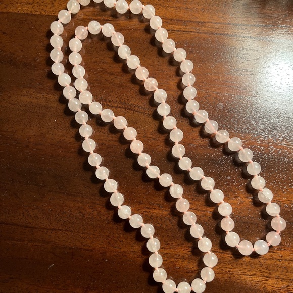 Source Unknown Jewelry - Rose Quartz Necklace -- 30"
